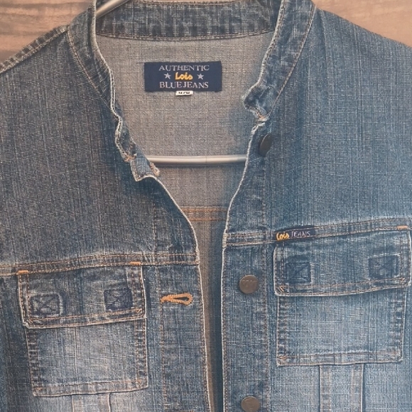 Vintage Lois Jeans Authentic Denim Jean Jacket - Womens Medium - Picture 2 of 12